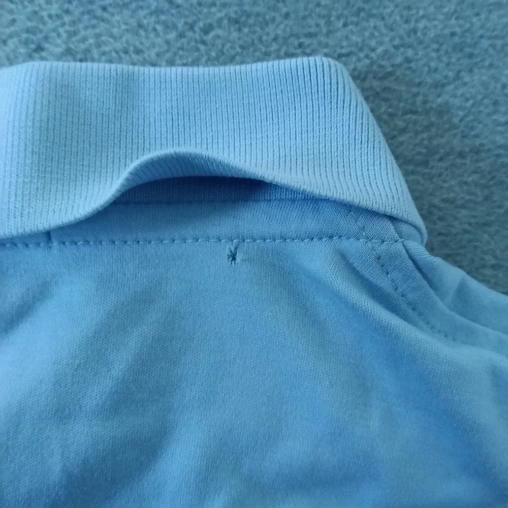 Polo Ralph Lauren Mens Classic Fit Light Blue Short Sleeve Polo Shirt Large